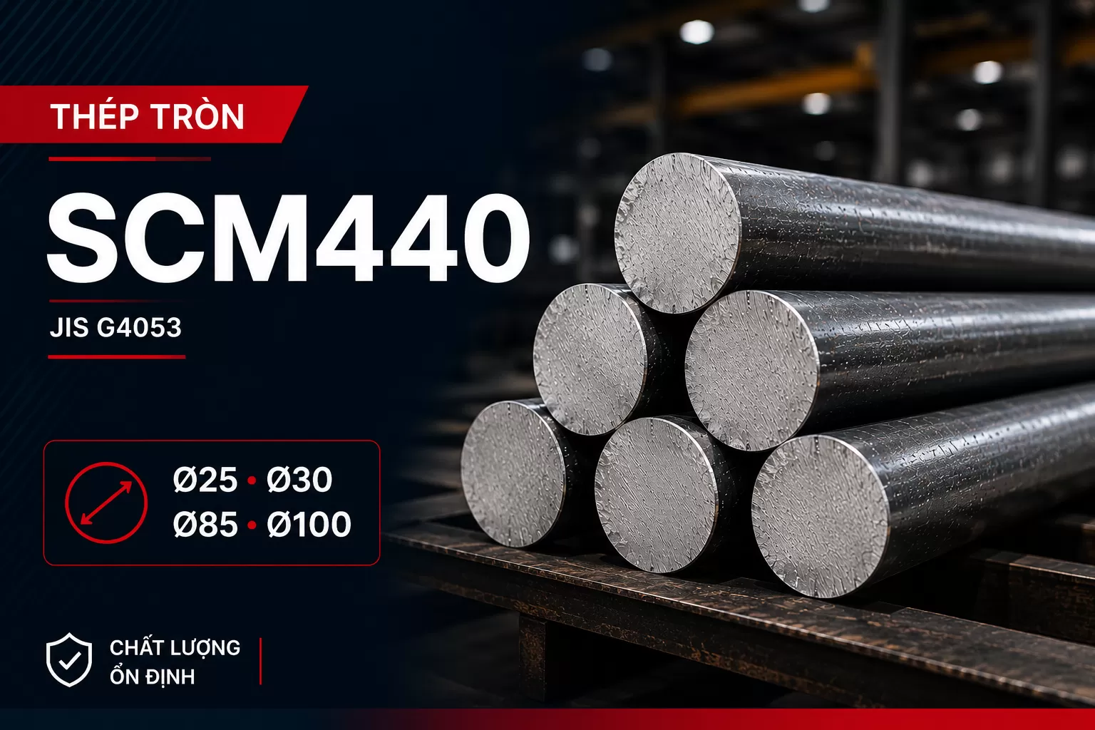 Thép tròn SCM440