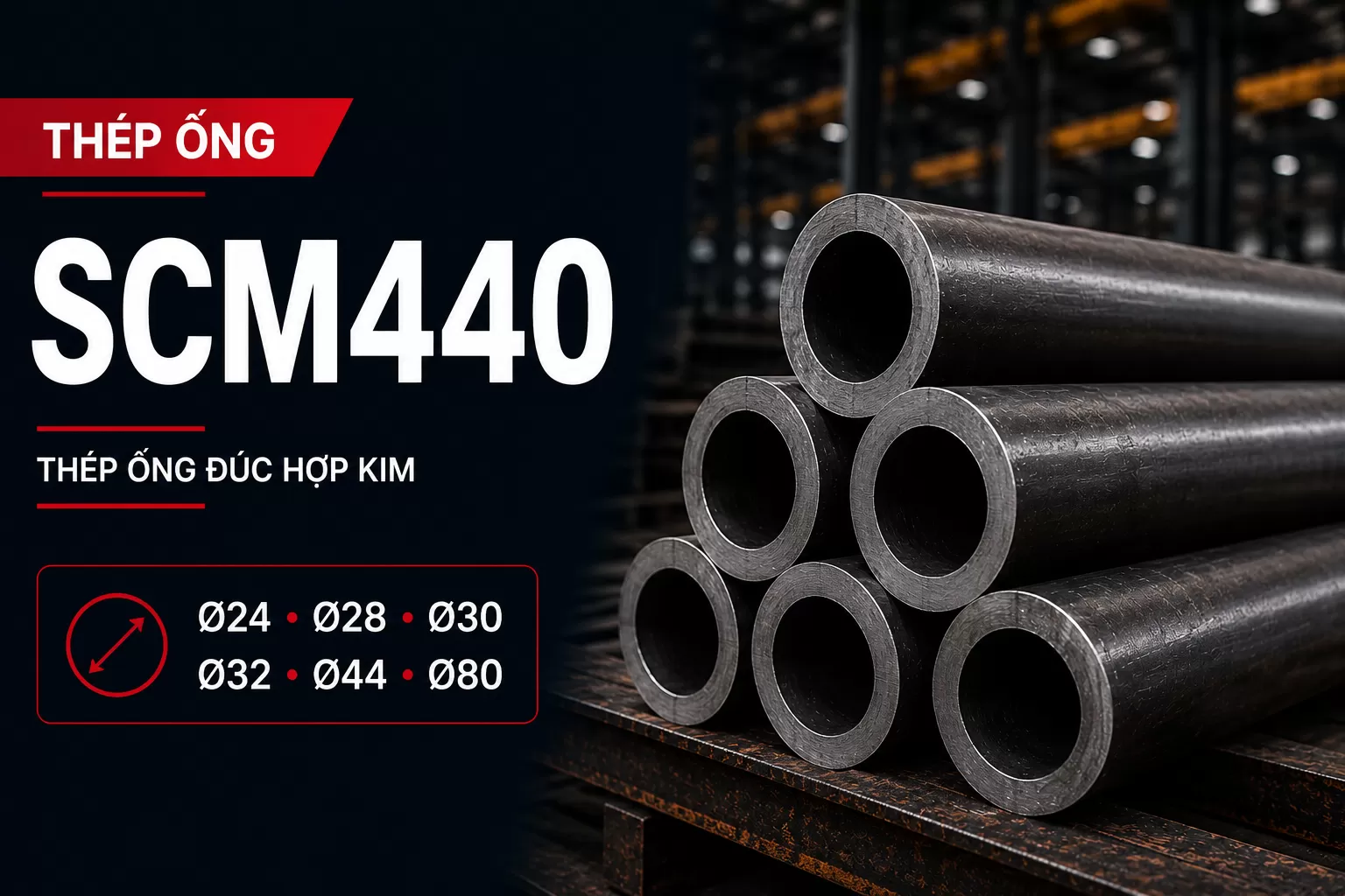 Thép ống SCM440 TQ